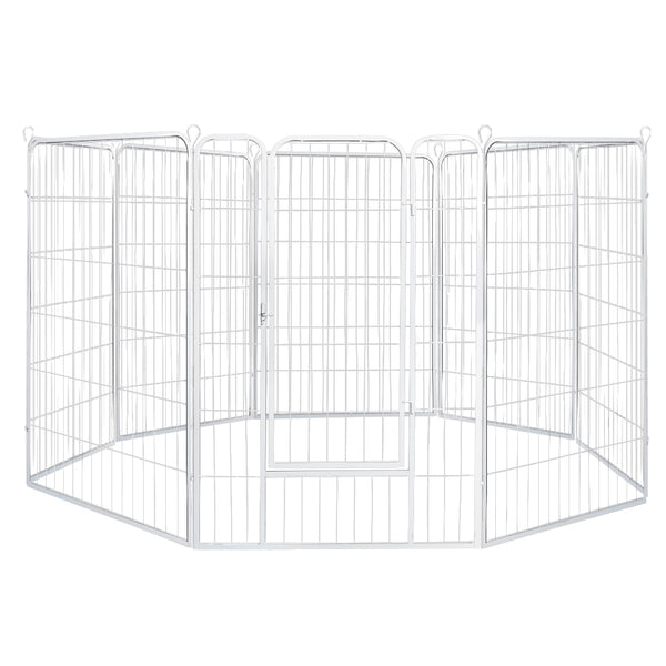 PaWz 8 Panel 40'' Pet Playpen - White