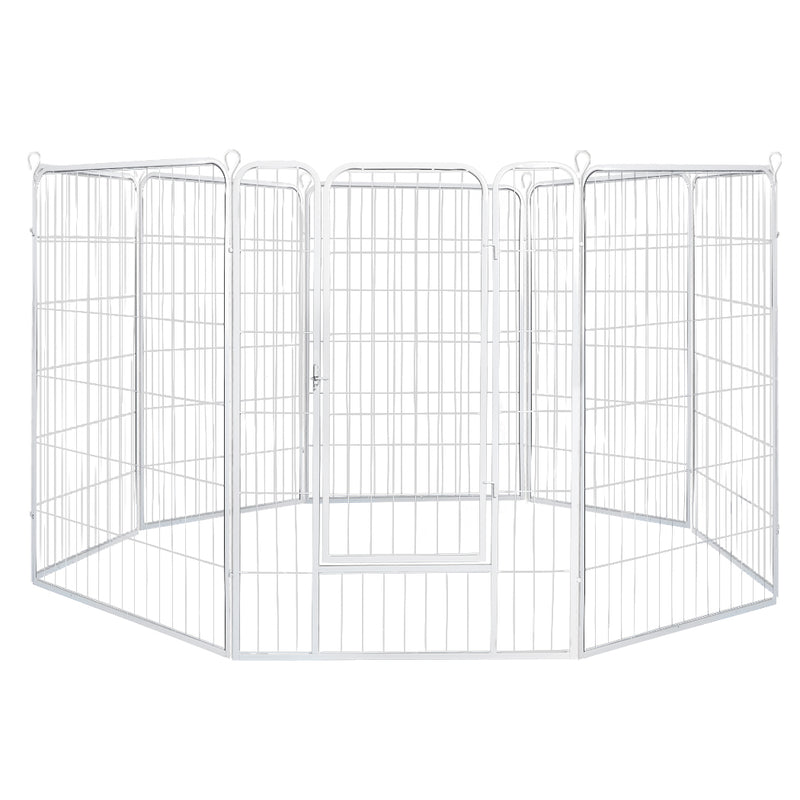 PaWz 8 Panel 32'' Pet Playpen - White