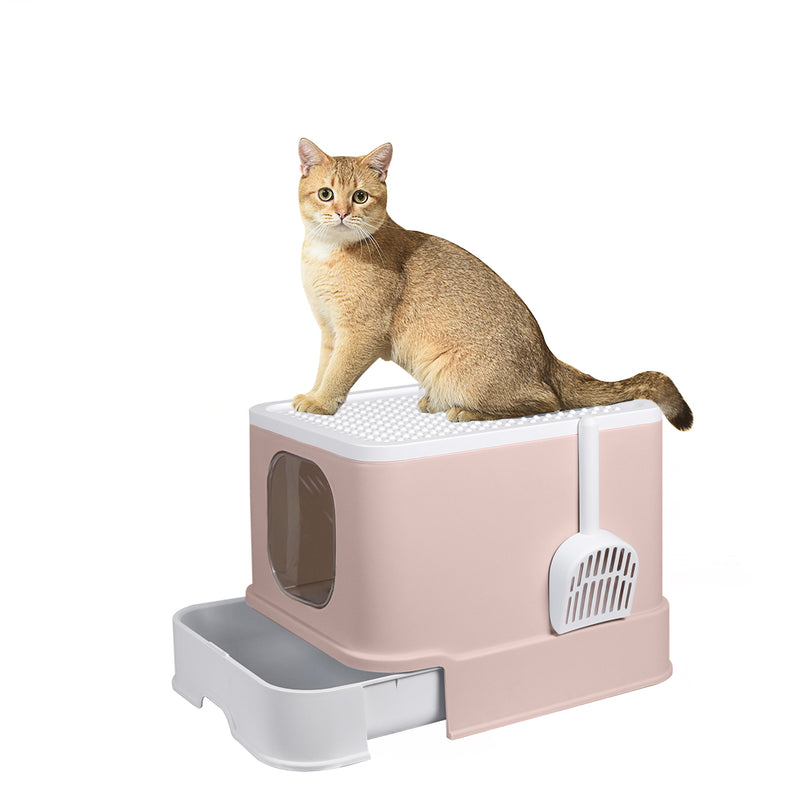 PaWz Cat Litter Box Fully Enclosed Kitty Coffee-1853958481732833280