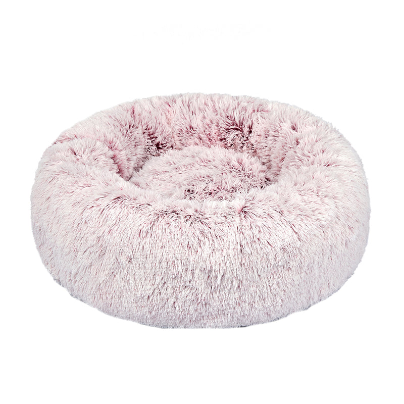 PaWz Pet Bed Cat Dog Donut Nest Calming XL Pink X-Large-1853958484895338496