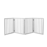 Wooden Pet Gate Dog Fence Retractable White 600x 3MM-1831593091421835264