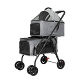 PaWz Two-tier Pet Stroller Double Dog-1853958518525267968