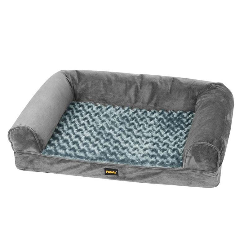 PaWz Pet Bed Sofa Dog Bedding Soft Warm L Grey Large-1843791330631880704