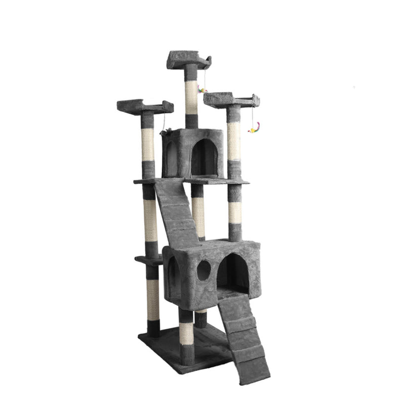 PaWz 184cm Cat Trees Scratching Post Grey-1853958445645041664