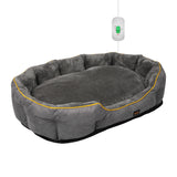 PaWz Electric Pet Heater Bed Heated M Grey Medium-1831593128797278208