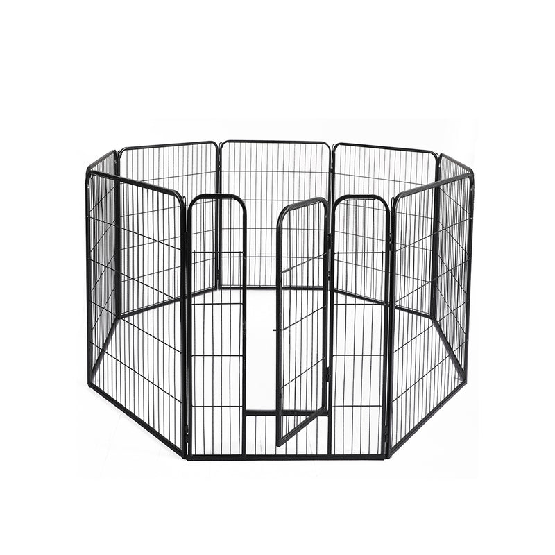 PaWz 8 Panel 48'' Pet Playpen - Black