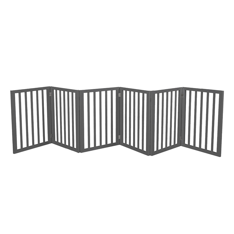 PaWz Wooden Pet Gate Dog Fence Safety Grey 100 Pack-1853958487206400000