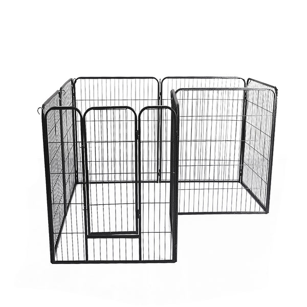 PaWz 8 Panel 48'' Pet Playpen - Black