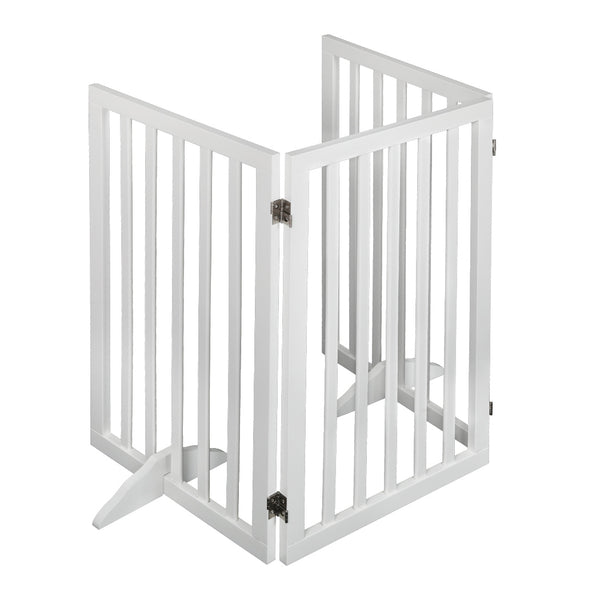 PaWz Wooden Pet Gate Dog Fence Safety White 400x 3MM-1853958486912798721