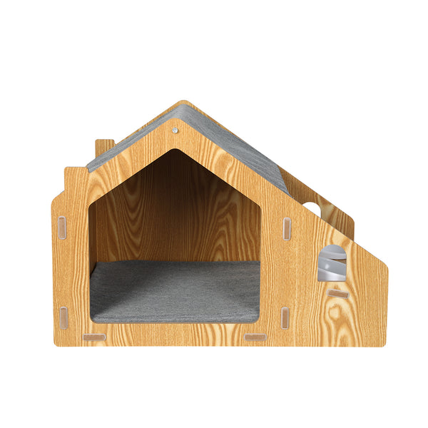 PaWz Wooden Pet House Cat Kennel Elevated-1831593088406130689