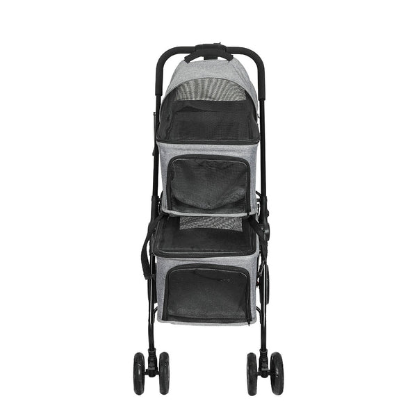 PaWz Two-tier Pet Stroller Double Dog-1853958518525267969