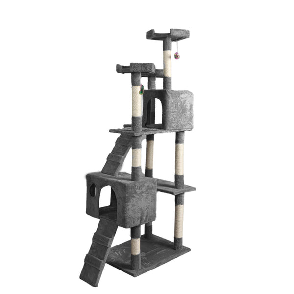 PaWz 184cm Cat Trees Scratching Post Grey-1853958445645041665