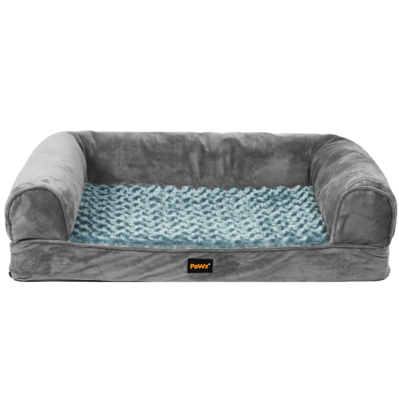 PaWz Pet Bed Sofa Dog Bedding Soft Warm L Grey Large-1843791330631880705