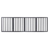 Wooden Pet Gate Dog Fence Retractable Grey 600x 3MM-1831592737804259329