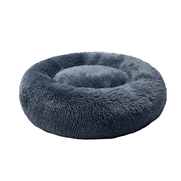 PaWz Pet Bed Cat Dog Donut Nest Calming XXXL Dark Grey XXX-Large-1853958445364023297