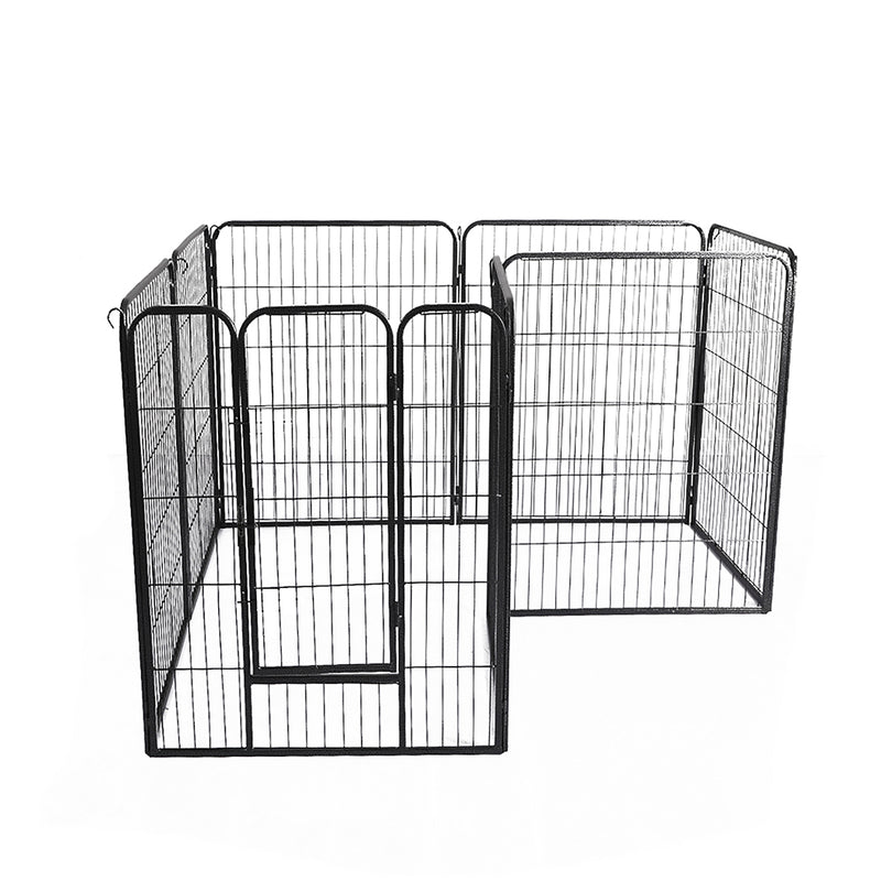 PaWz 8 Panel 32'' Pet Playpen - Black