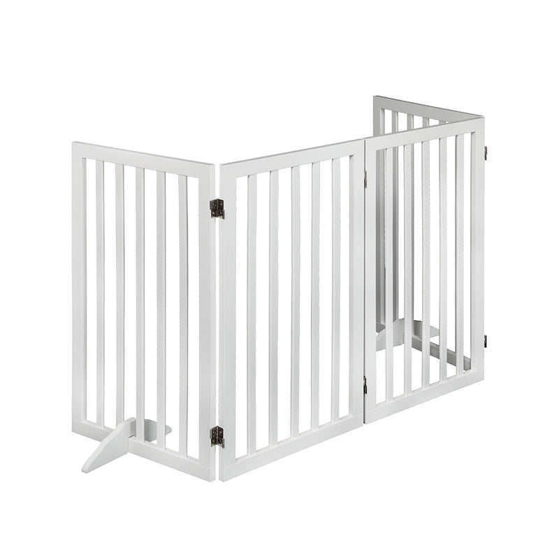 PaWz Wooden Pet Gate Dog Fence Safety White 800x 3MM-1853958487059599361