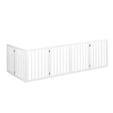 PaWz Wooden Pet Gate Dog Fence Safety White 100 Pack-1853958487340617729