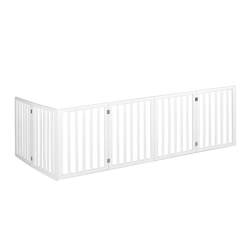 PaWz Wooden Pet Gate Dog Fence Safety White 100 Pack-1853958487340617729