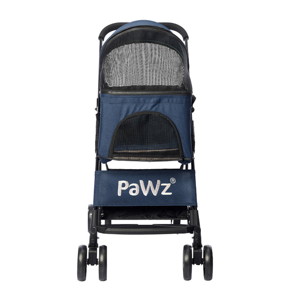 PaWz Large Pet Stroller Dog Cat Carrier Blue-1831592627137548289