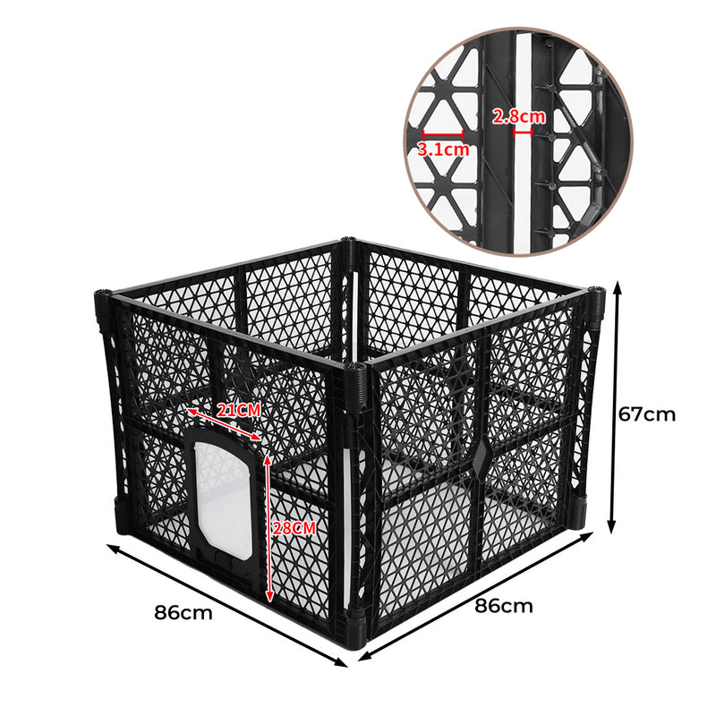 PaWz Pet Playpen Folding Dog Plastic S Small-1843791337963524098