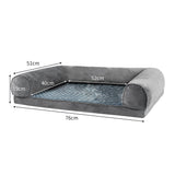 PaWz Pet Bed Sofa Dog Beds Bedding Soft M Grey Medium-1843791330908704770