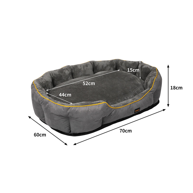 PaWz Electric Pet Heater Bed Heated M Grey Medium-1831593128797278210