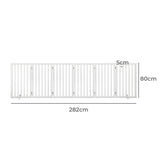 PaWz Wooden Pet Gate Dog Fence Safety White 10 Pack-1831592590227673090