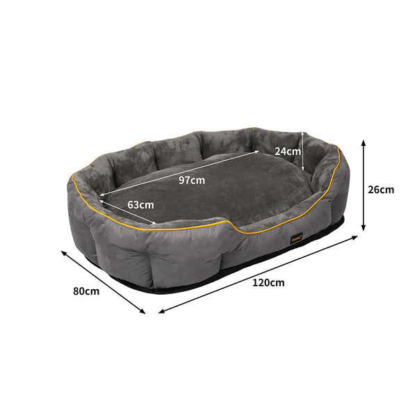 PaWz Electric Pet Heater Bed Heated XL Grey X-Large-1853958489794285570