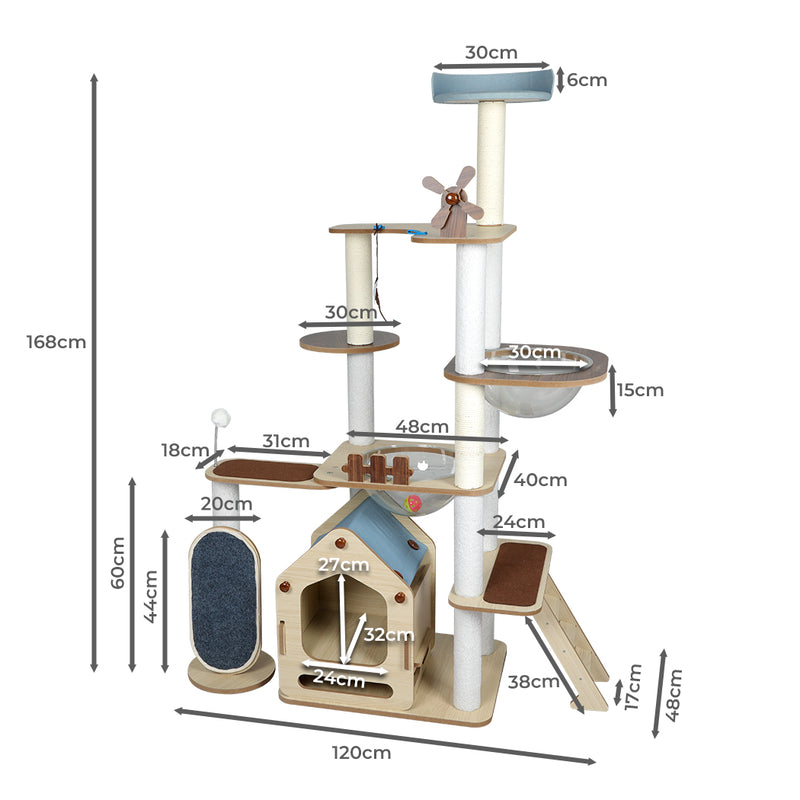 PaWz Cat Tree Scratching Post Scratcher-1853958496396120066