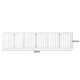 PaWz Wooden Pet Gate Dog Fence Safety White 100 Pack-1853958487340617730