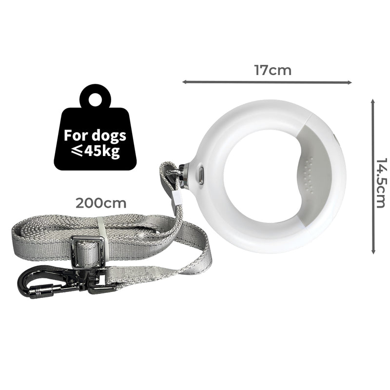 PaWz LED Dog Leash Lead Walking Rope White-1831592982957133826