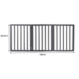 Wooden Pet Gate Dog Fence Retractable Grey 2000x 3MM-1853958486635974658