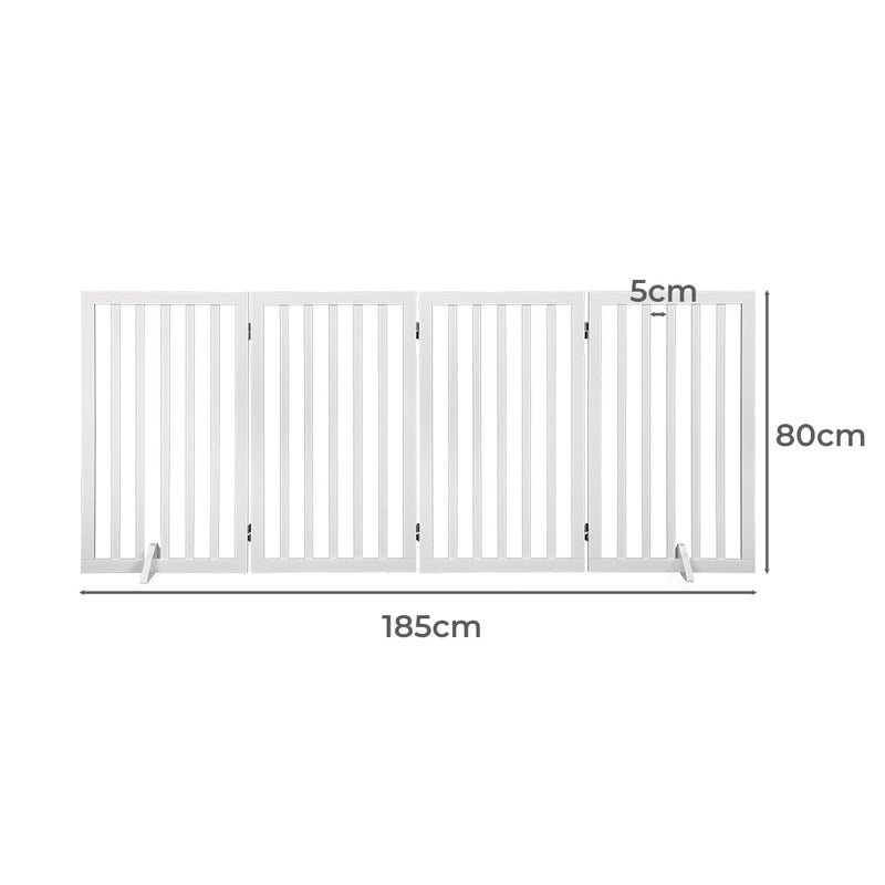 PaWz Wooden Pet Gate Dog Fence Safety White 800x 3MM-1853958487059599362