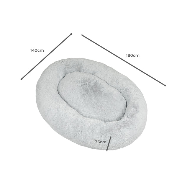 TheNapBed 1.8m Human Size Pet Bed Fluffy Grey-1853958495339155458