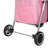 PaWz Pet Stroller Dog Cat Carrier Foldable Pink-1831592734469787651