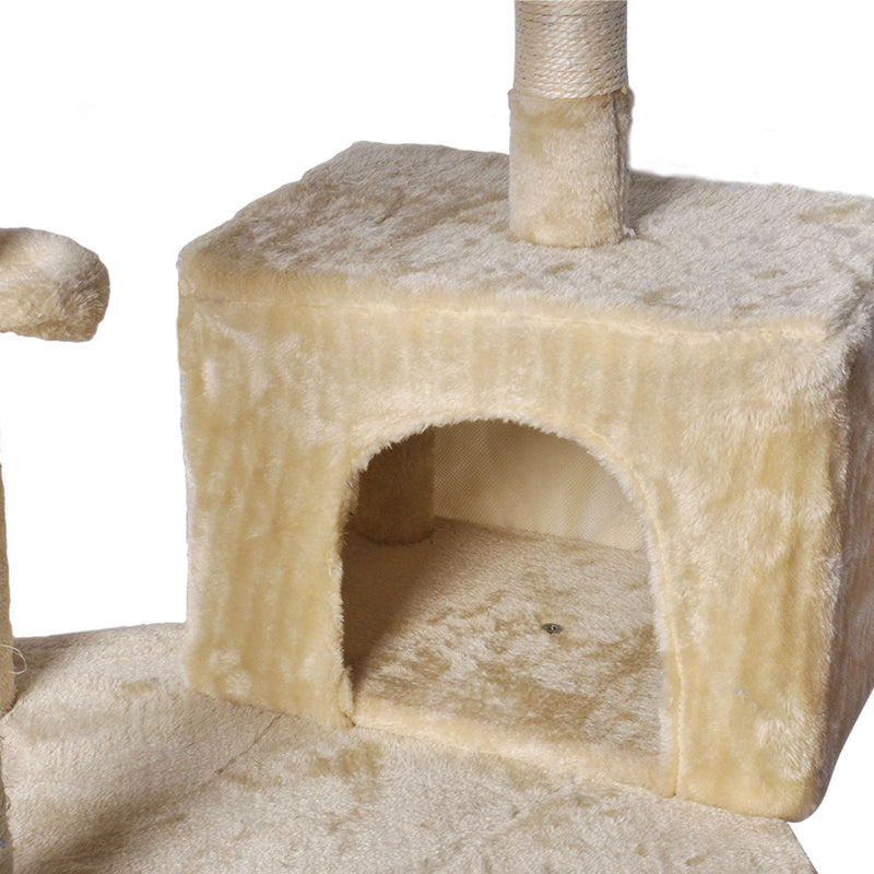 PaWz Cat Tree Toy Scratching Post Scratcher Beige-1853958445930254339