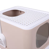 PaWz Cat Litter Box Fully Enclosed Kitty Coffee-1853958481732833283