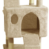 PaWz 184cm Cat Trees Scratching Post Beige-1831593107041423364