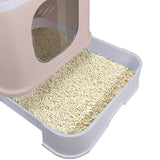 PaWz Cat Litter Box Fully Enclosed Kitty Coffee-1853958481732833284