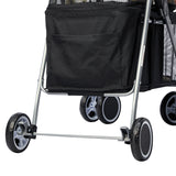 PaWz Large Pet Stroller Dog Cat Carrier Black-1831592734331375620