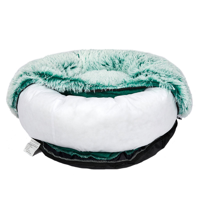 PaWz Pet Bed Cat Dog Donut Nest Calming M Teal Medium-1853958484454936580