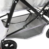 PaWz Pet Stroller Pram Dog Carrier Trailer Grey-1831593092998893573