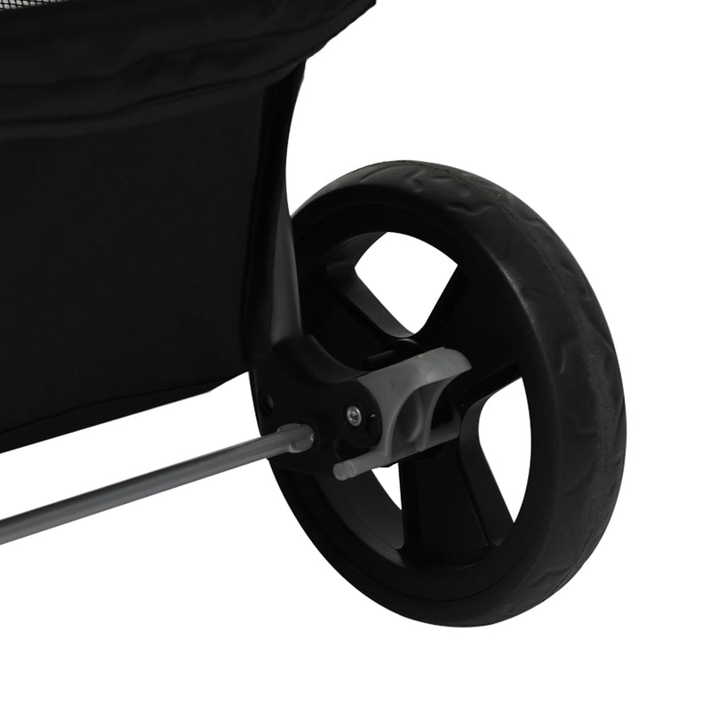 PaWz 4 Wheels Pet Stroller Dog Cat Cage Black-1853958518110031877