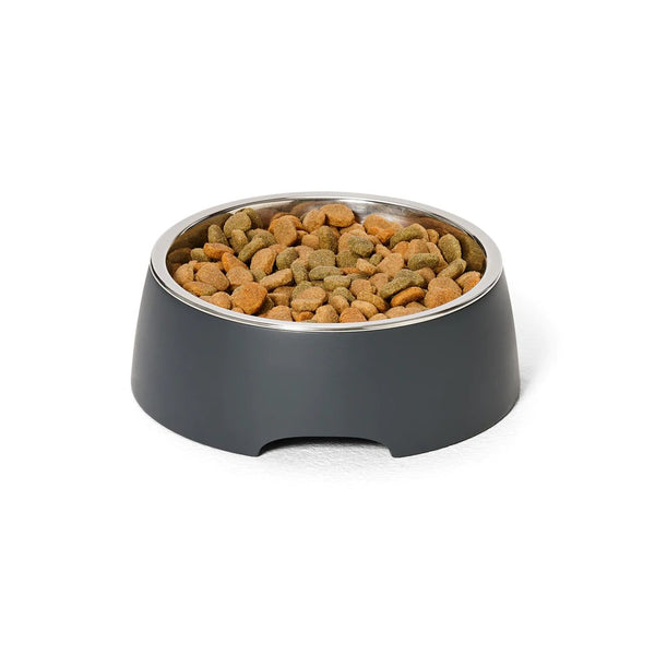 Snooza Concrete & Stainless Steel Bowl - Charcoal