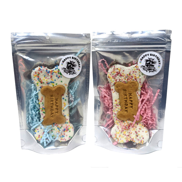 Huds & Toke Birthday Bone Cookie Treat - Blue