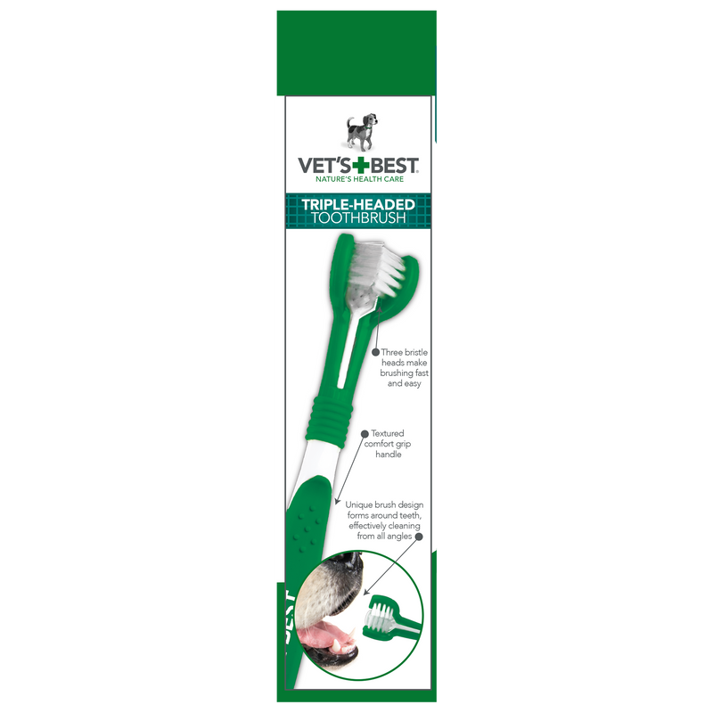 Vet’s Best Advanced 3-Head Toothbrush