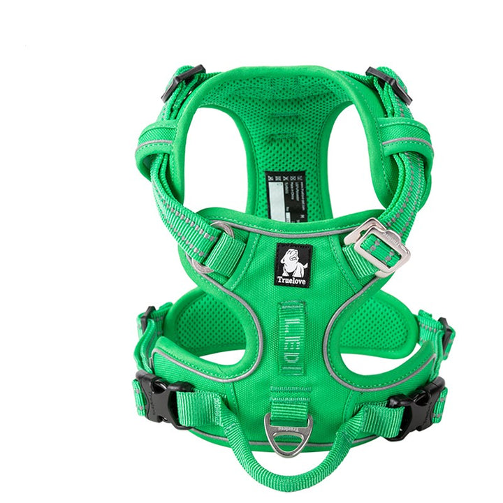 True Love No Pull Explosion Proof Dog Harness - Green, XS