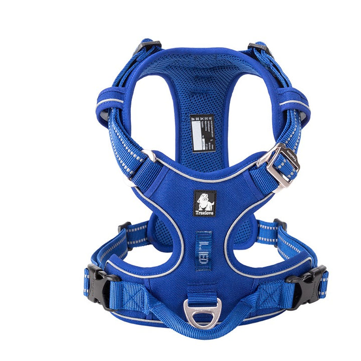 True Love No Pull Explosion Proof Dog Harness - Blue, XS