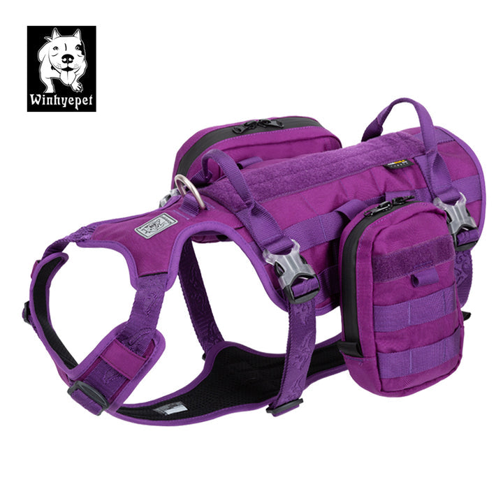 Whinhyepet Military Harness - Purple, XL